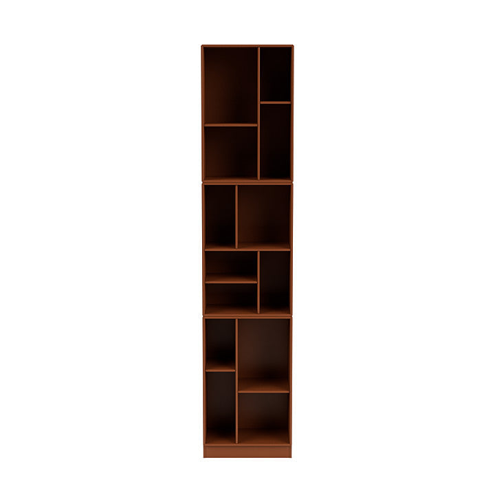 Montana Bookcase High con zócalo de 7 cm, marrón avellana