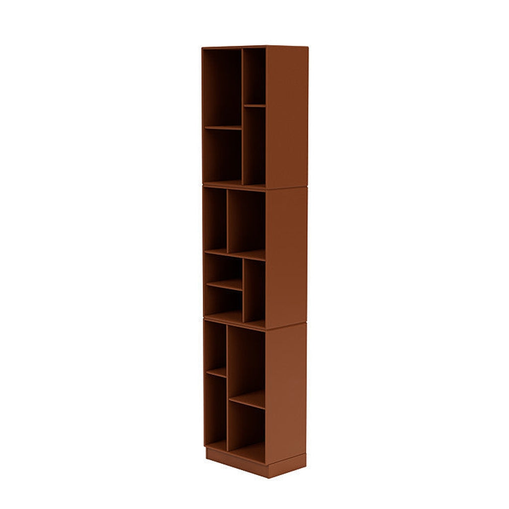 Montana Bookcase High con zócalo de 7 cm, marrón avellana