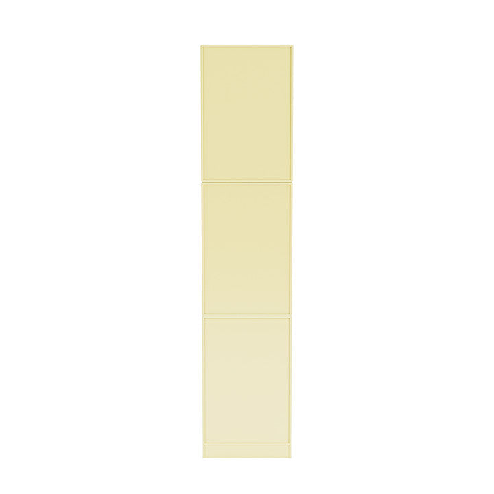 Bibliothèque élevée du Montana Loom avec du socle de 7 cm, jaune de camomille