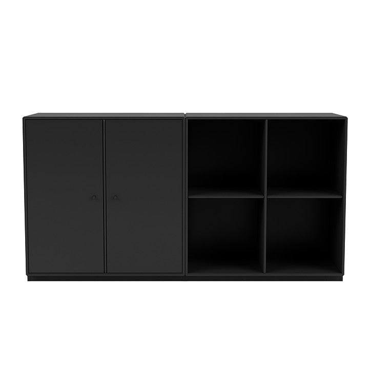 Montana Pair Classic Sideboard With 3 Cm Plinth, Black