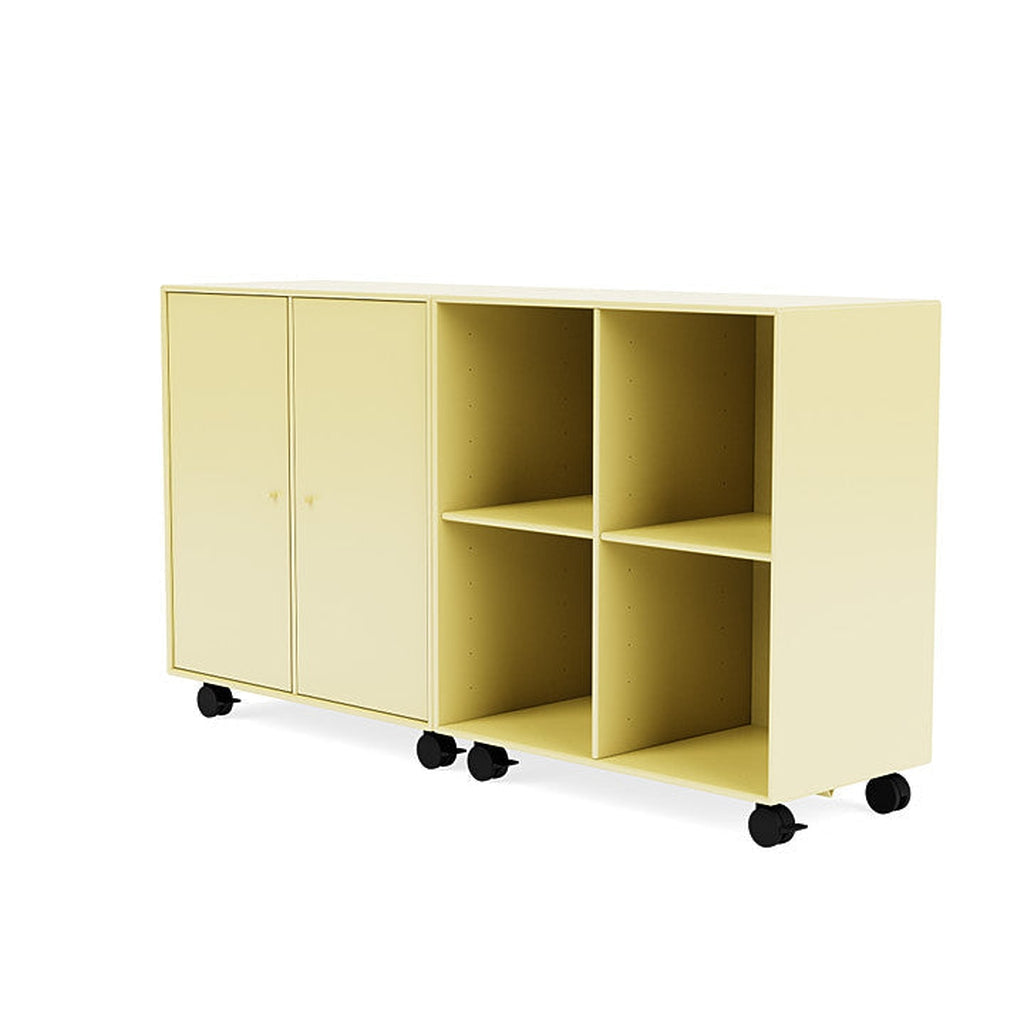 Montana Paar klassisches Sideboard mit Rizinus, Kamillegelb