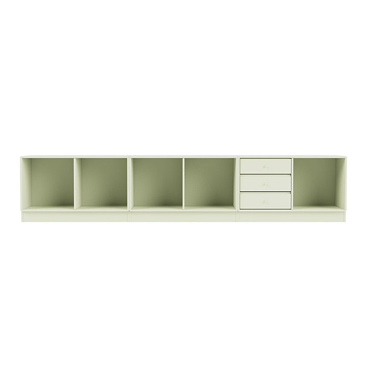 Montana Rest Bench med 7 cm sockel, Pomelo Green