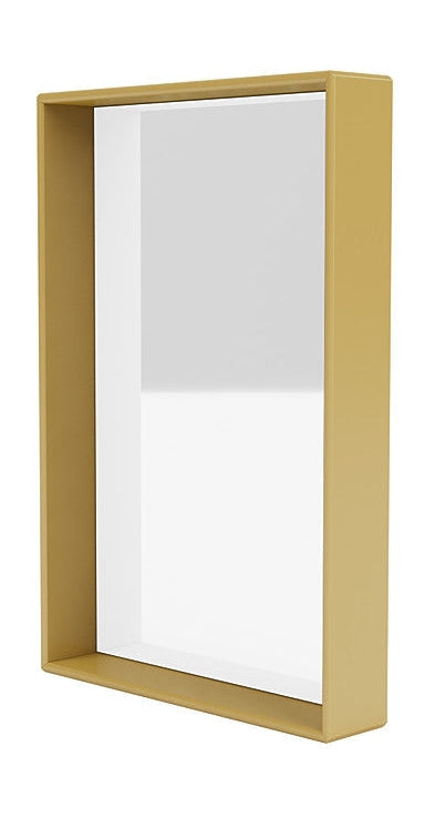 Montana Shelfie Mirror With Shelf Frame, Cumin Yellow