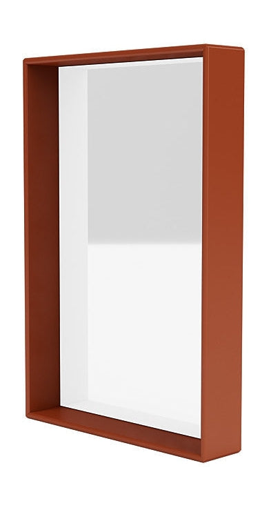 Montana Shelfie Mirror con marco de estante, Hokkaido Brown