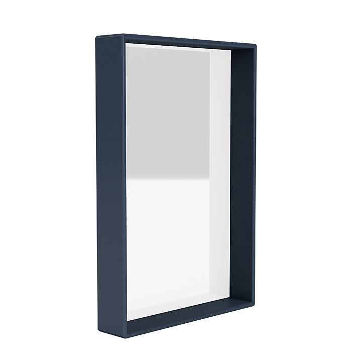 Montana Shelfie Mirror med hyllram, Juniper Blue