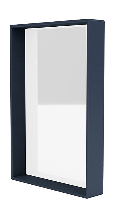 Montana Shelfie Mirror med hyllram, Juniper Blue