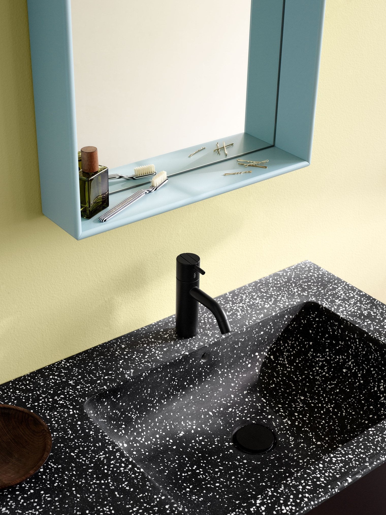 Montana Shelfie Mirror con marco de estante, Monarch Blue