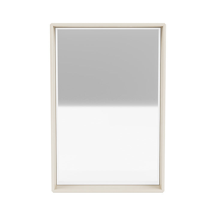 Montana Shelfie Mirror With Shelf Frame, Oat