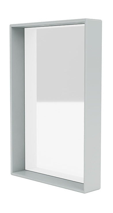 Montana Shelfie Mirror con marco de estante, Oyster Grey