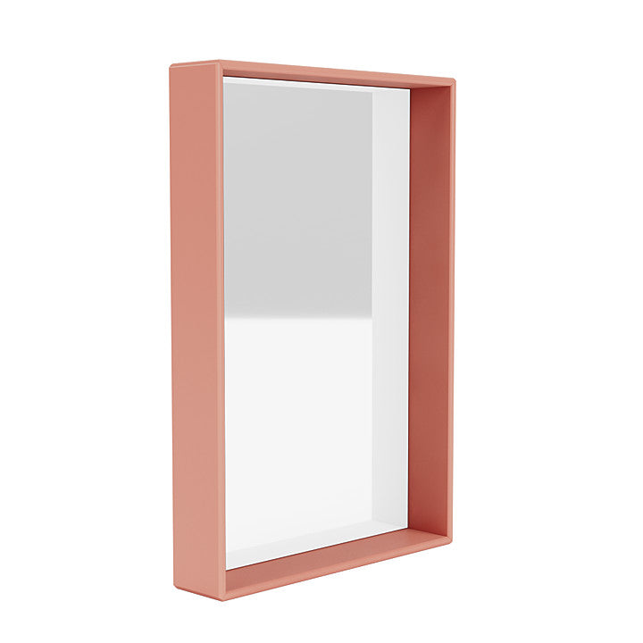 Montana Shelfie Mirror con marco de estante, ruibarbo rojo