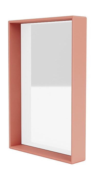 Montana Shelfie Mirror con marco de estante, ruibarbo rojo