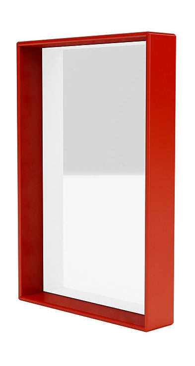 Montana Shelfie Mirror con marco de estante, Rosehip Red