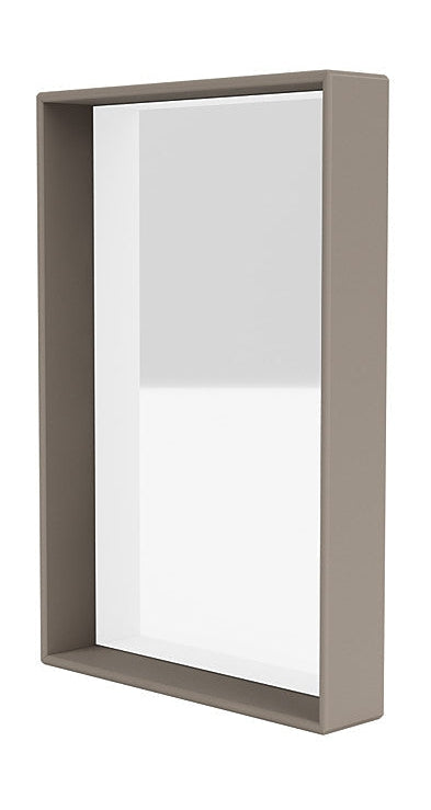 Montana Shelfie Mirror con marco de estante, trufa gris