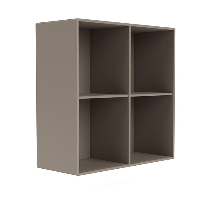 Montana Show Bookcase With Suspension Rail, Truffle Grey