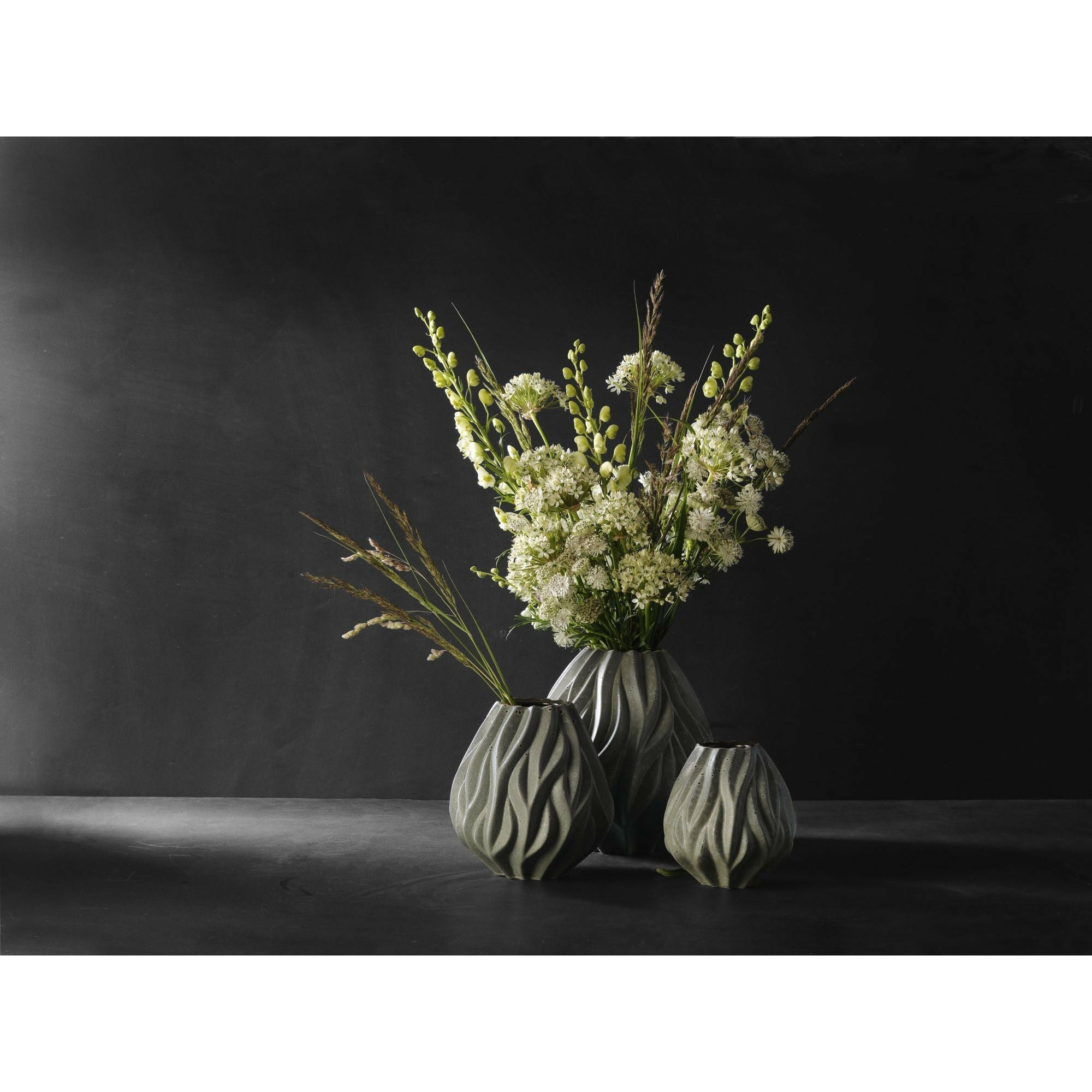 Morsø Flame Vase Gray, 23 cm