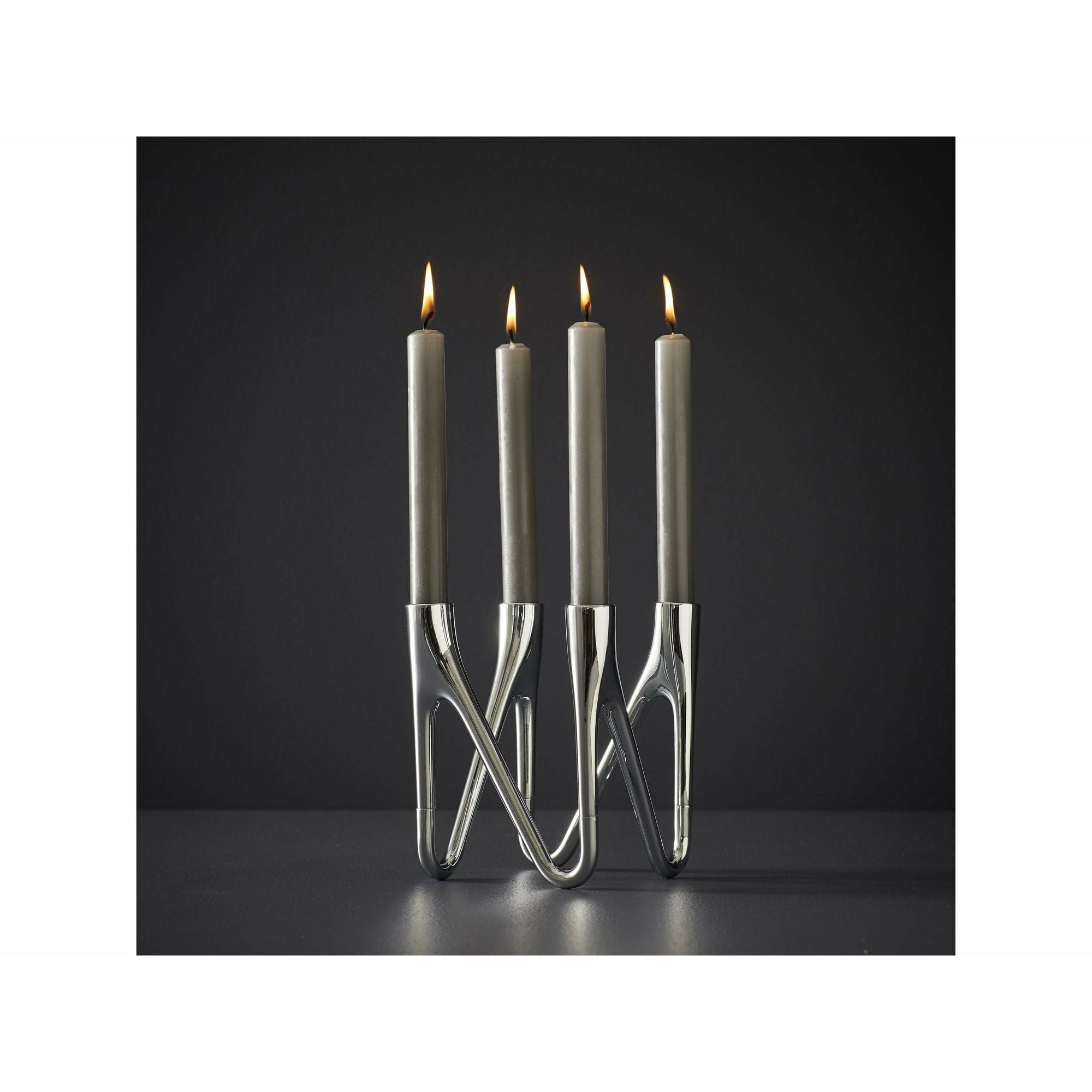 Morsø Roots Candle Suptor Chrome, 4 brazos