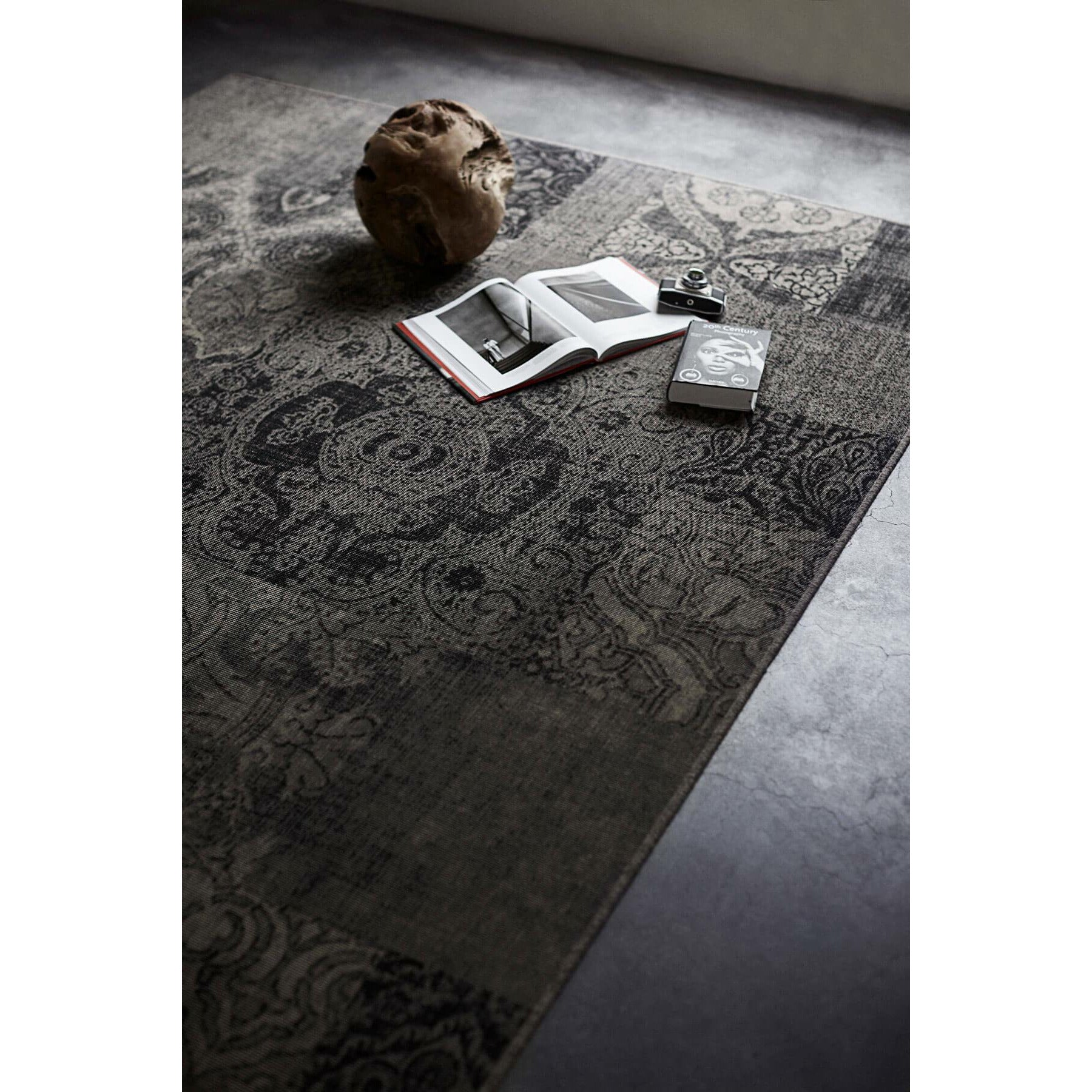 Muubs Hudson Teppich schwarz/grau, 300 cm
