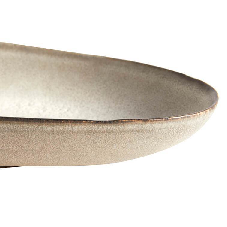 Muubs Mame Service Plate Oval Oyster, 36,5cm