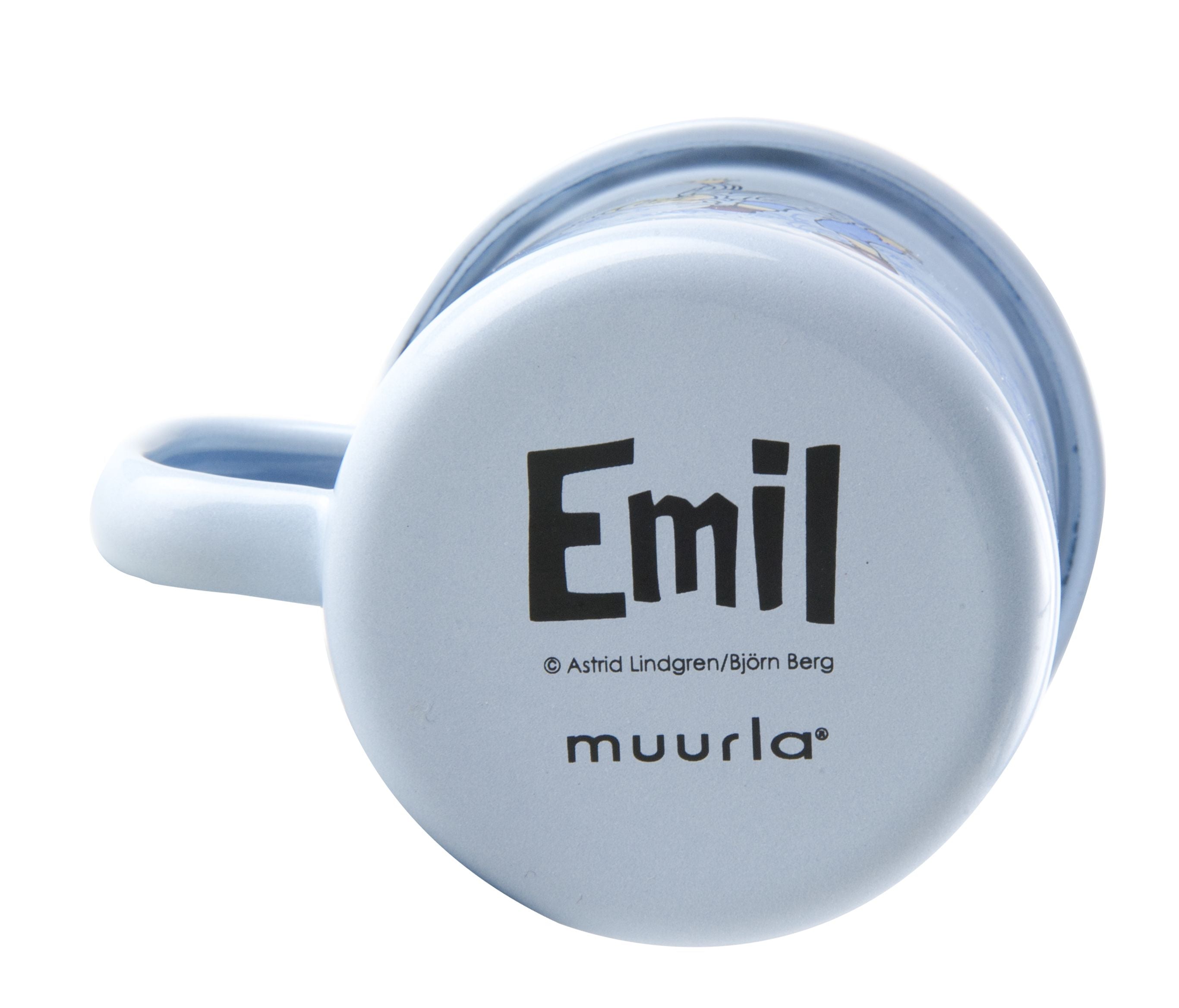 Muurla Emil från Lönnerberga emaljmugg Emil Light Blue, 1,5 DL