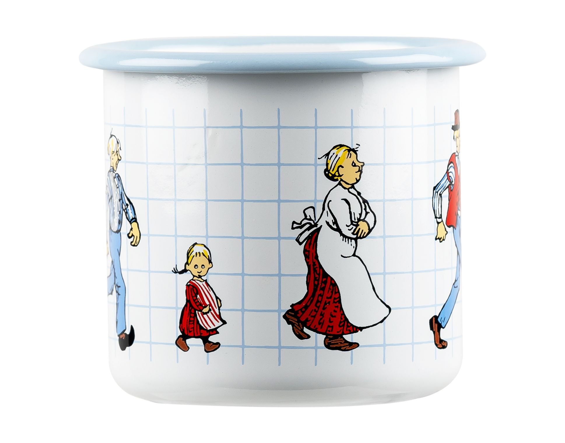 Muurla Emil Of Lönnerberga Enamel Mug, The Katthult Folks