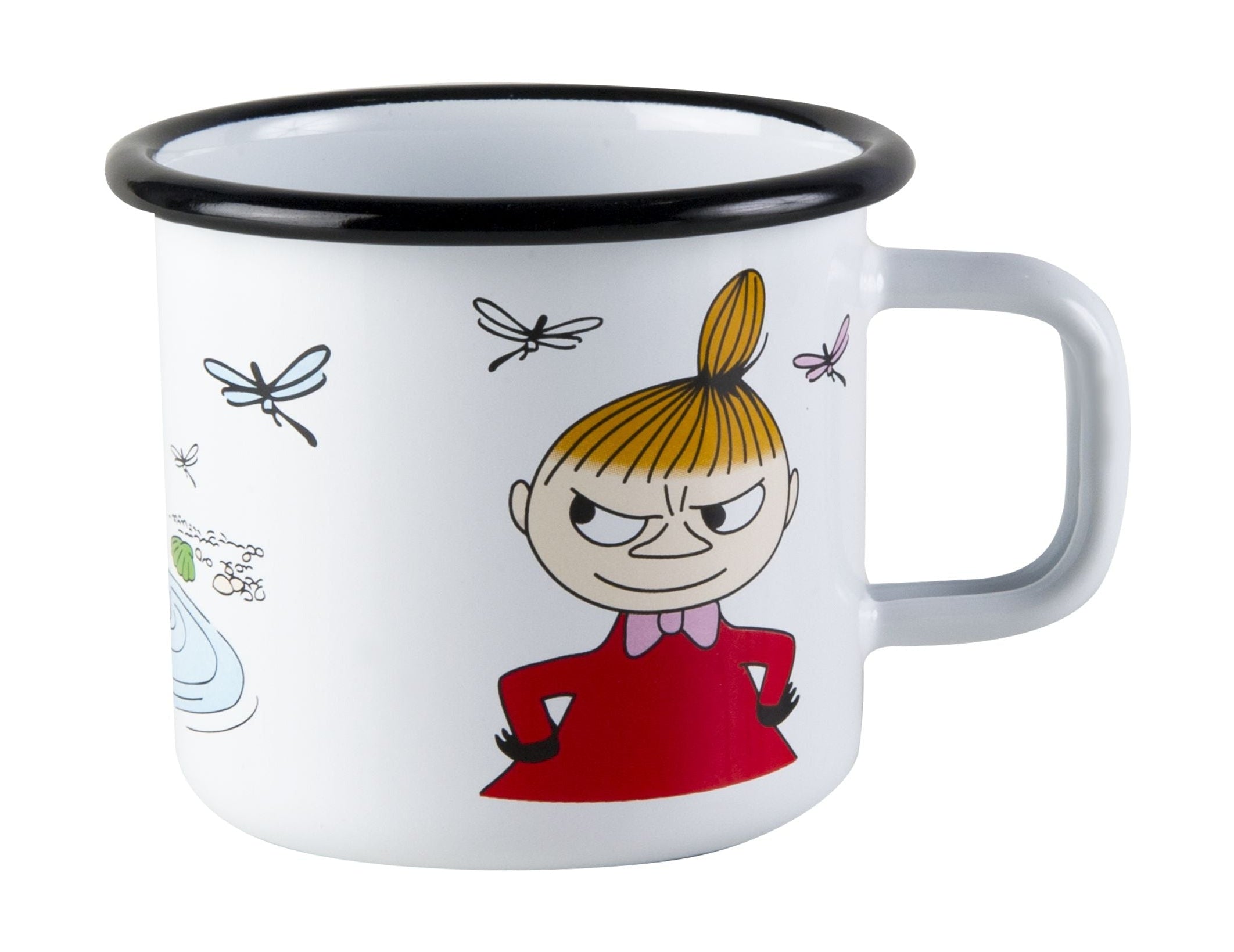 Taza de esmalte de color muurla moomin, pequeño mi