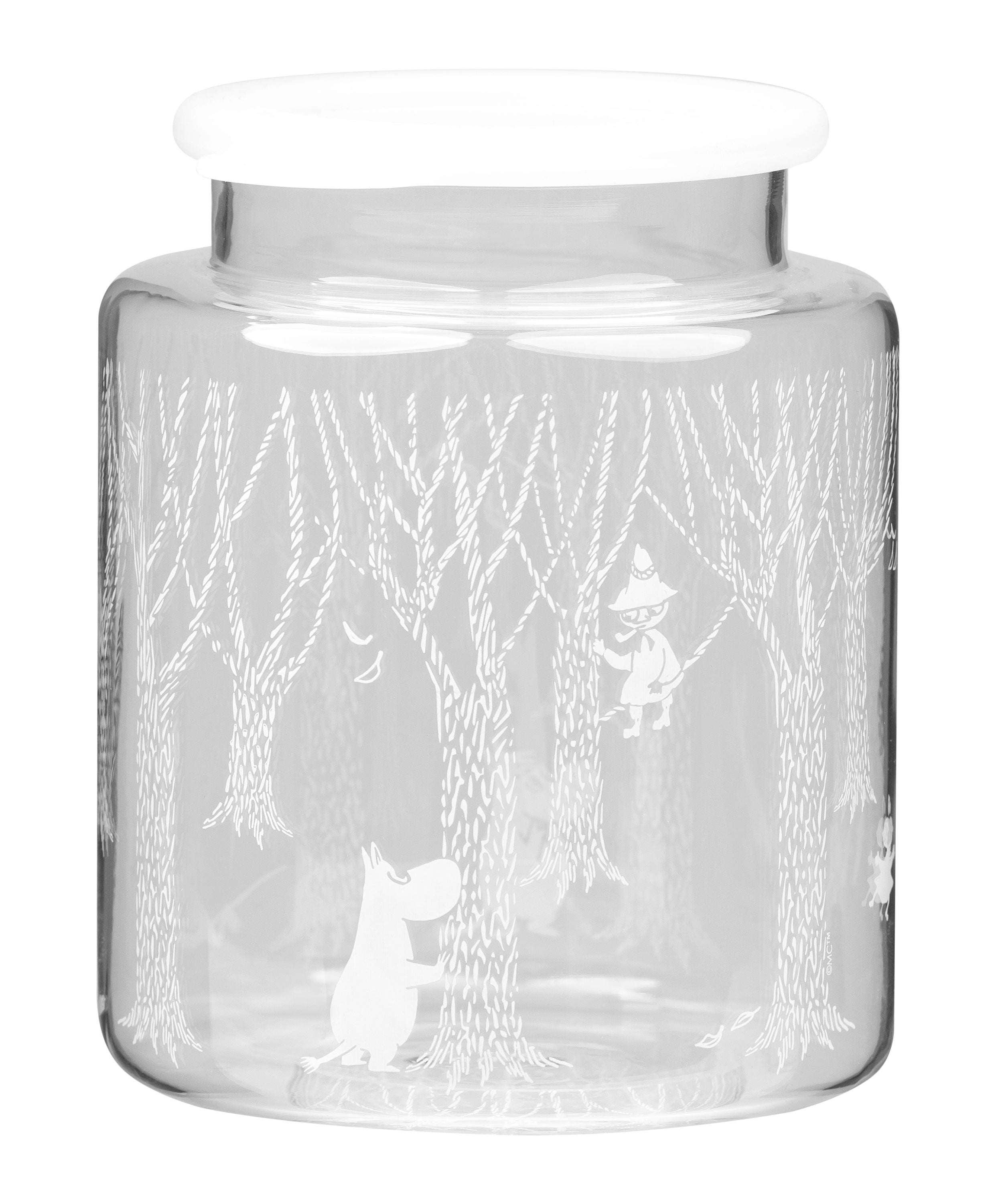 Muurla Moomin en el frasco del bosque con tapa de silicona