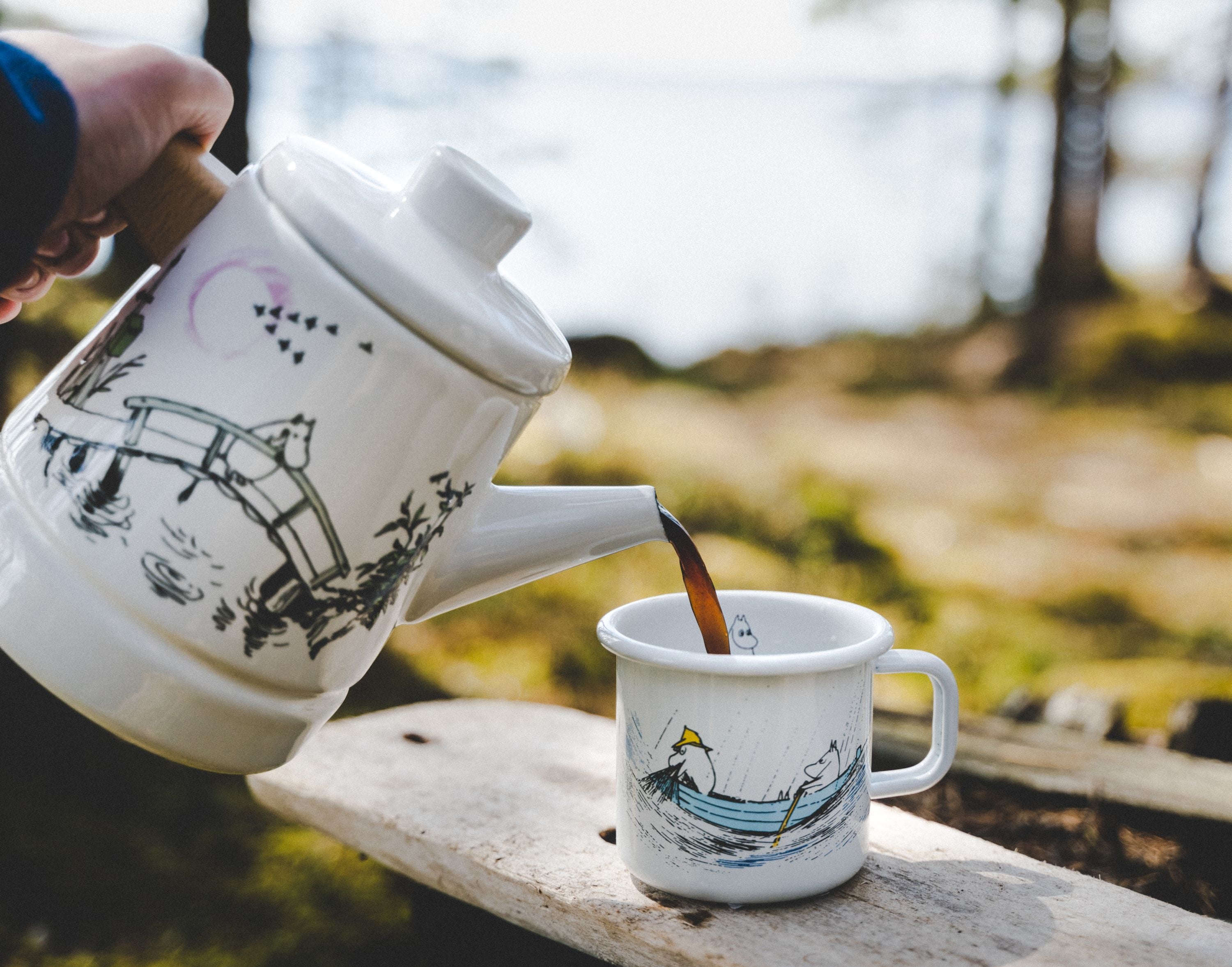 Muurla Moomin Originals Emamel Coffee Pot Missing You