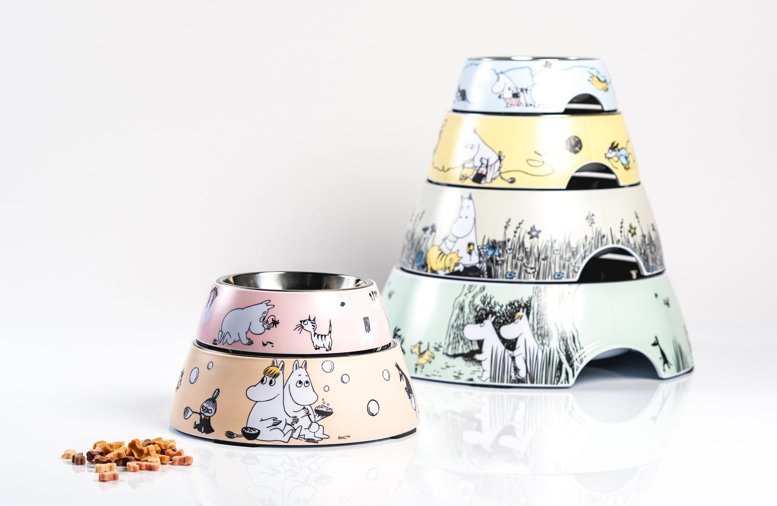 Muurla Moomin Pets Food Bowl S, Pink