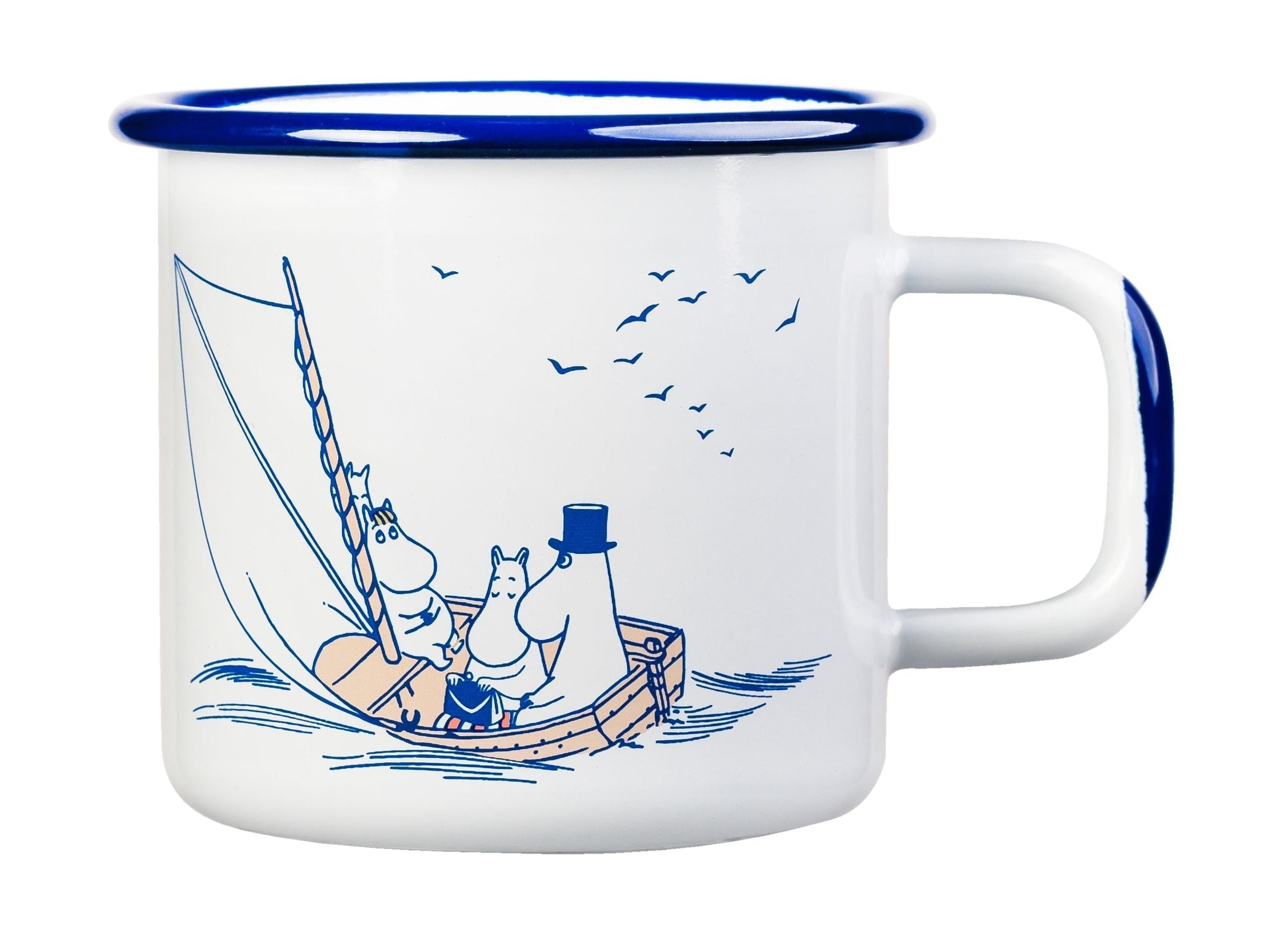 Muurla Moomin Entamel Mug Saiors, blanc