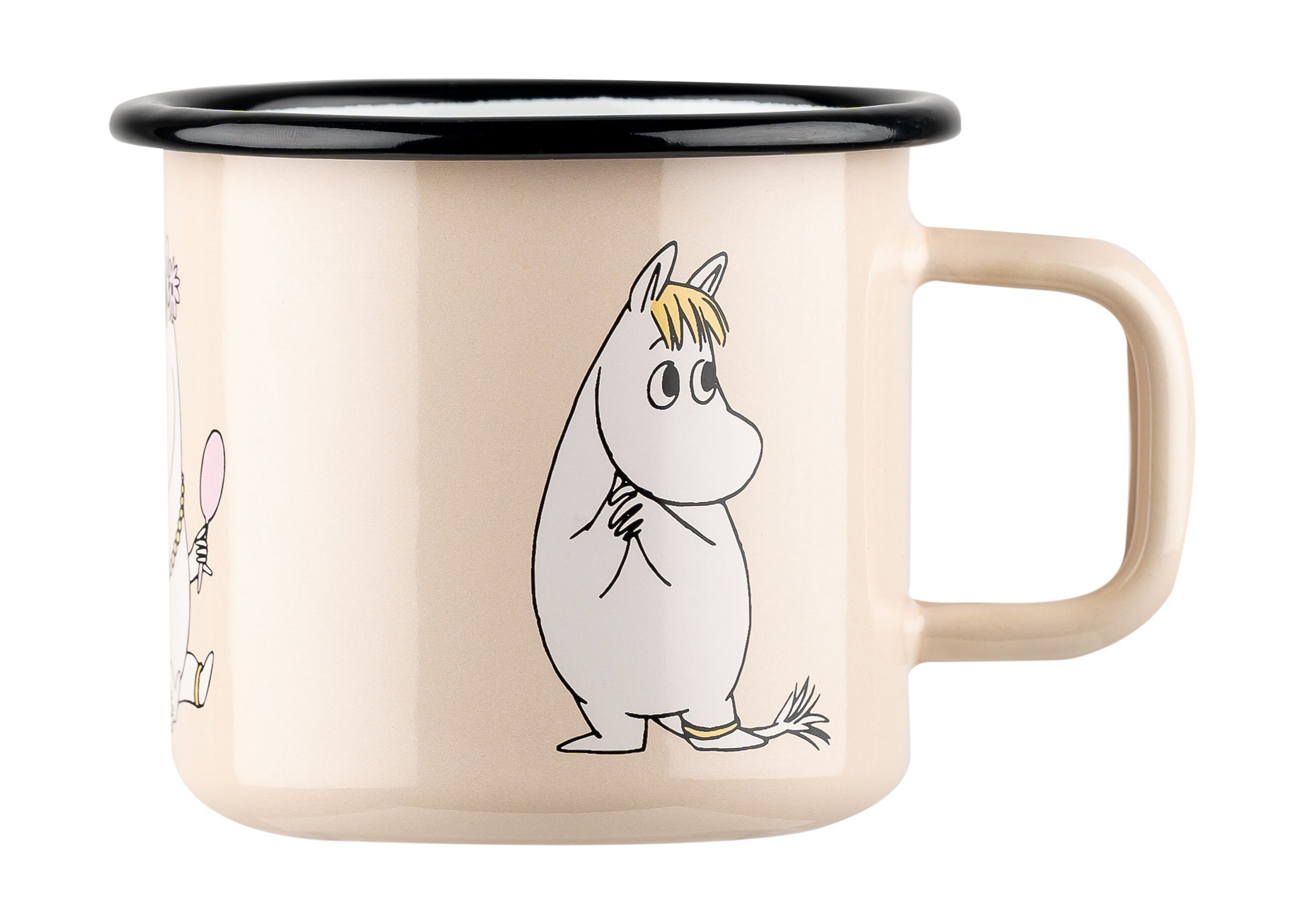 Muurla Moomin Retro Emaille Becher, Schnorkmaiden, Beige