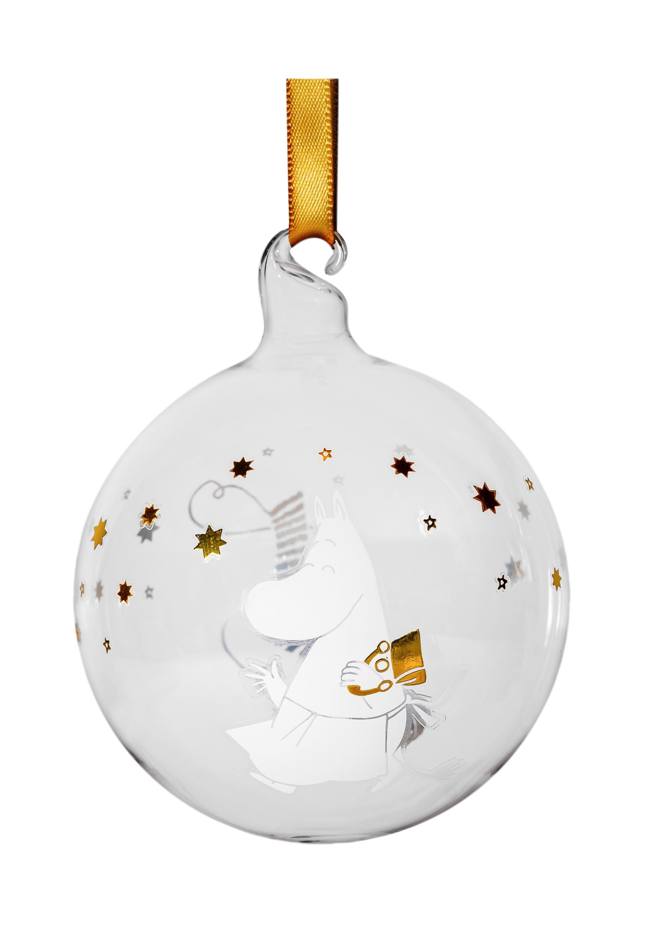 Muurla Moomin Christmas Bauble mousserende stjerner, sæt med 3