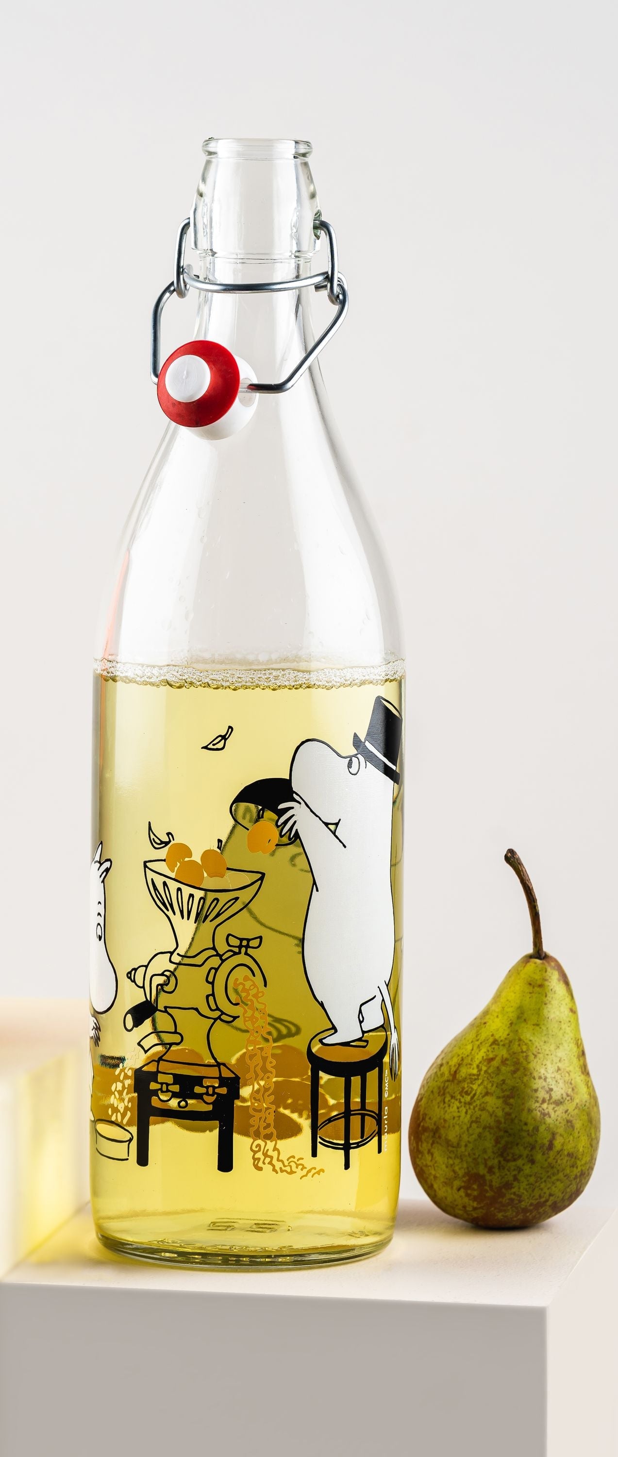 Botella de vidrio de Muurla Moomin, frutas