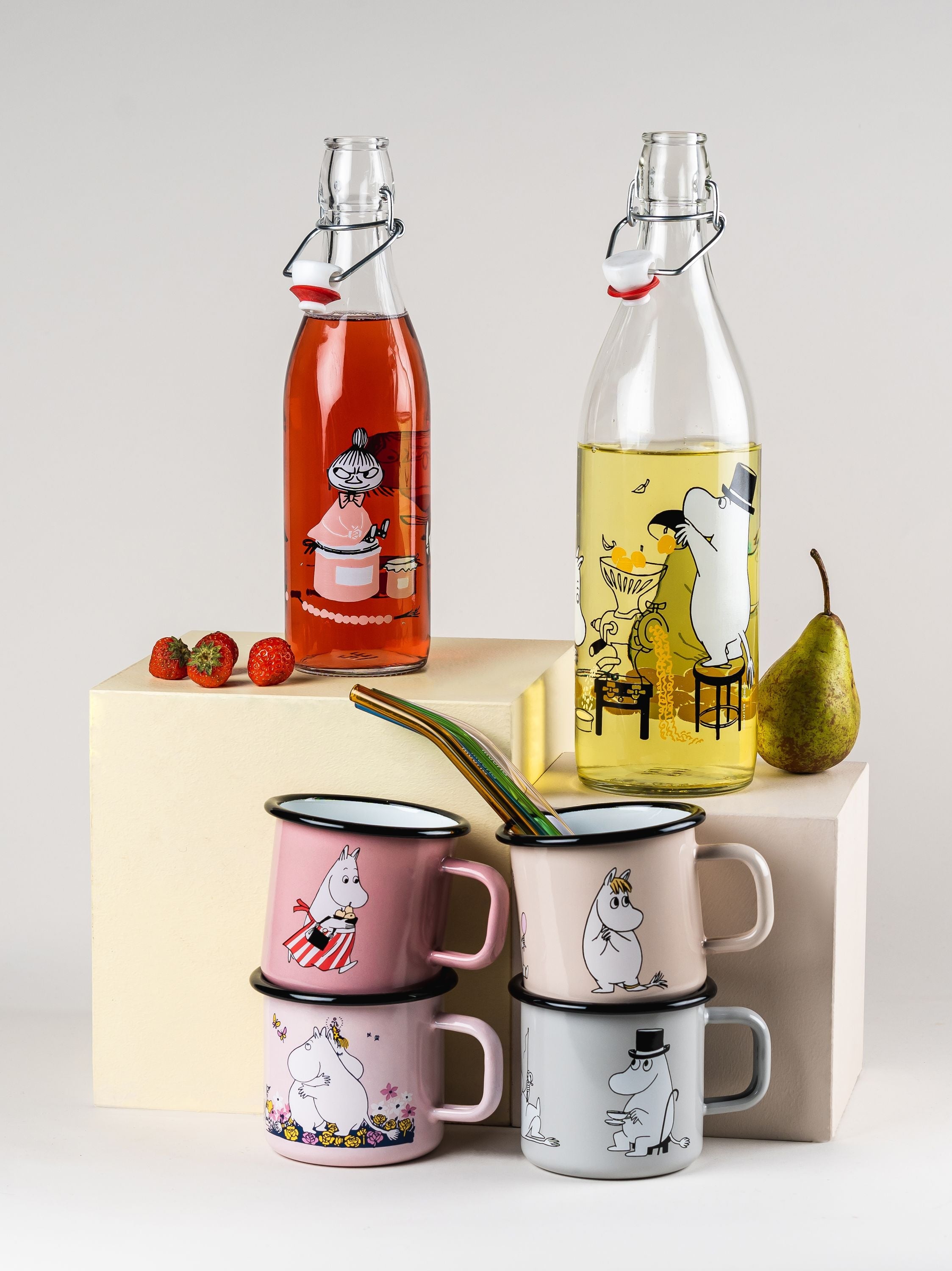 Bouteille en verre Muurla Moomin, fruits