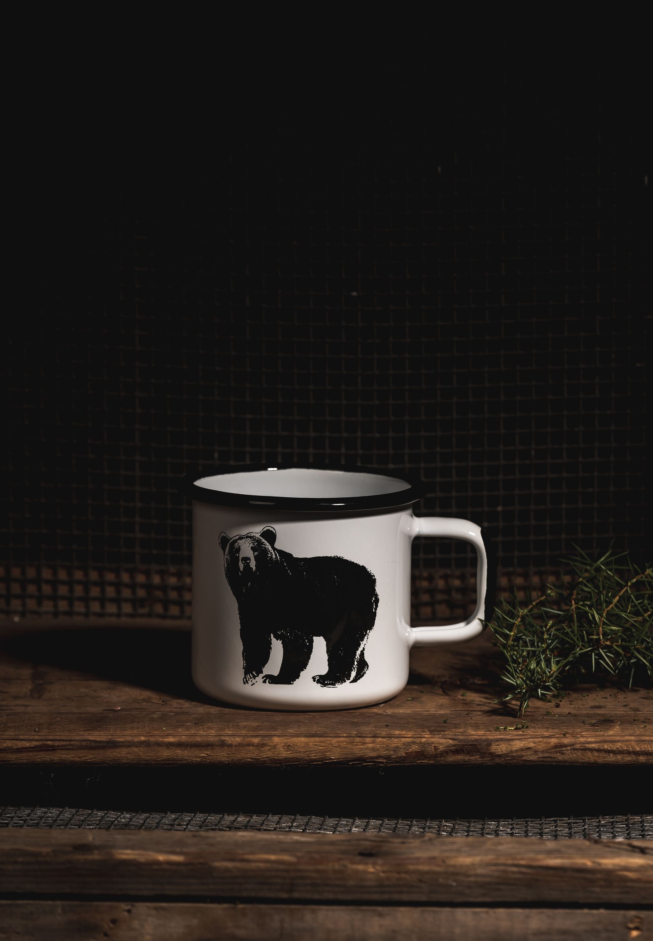 Muurla Nordic Enamel Mug, The Bear