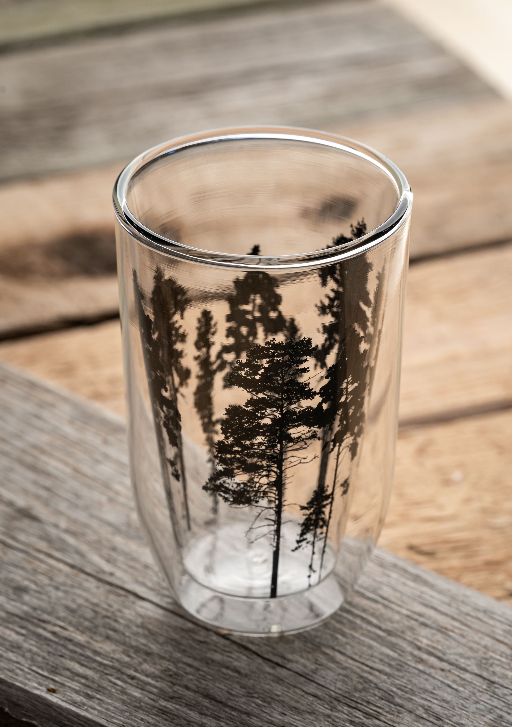 Muurla Glass para bebidas calientes el bosque