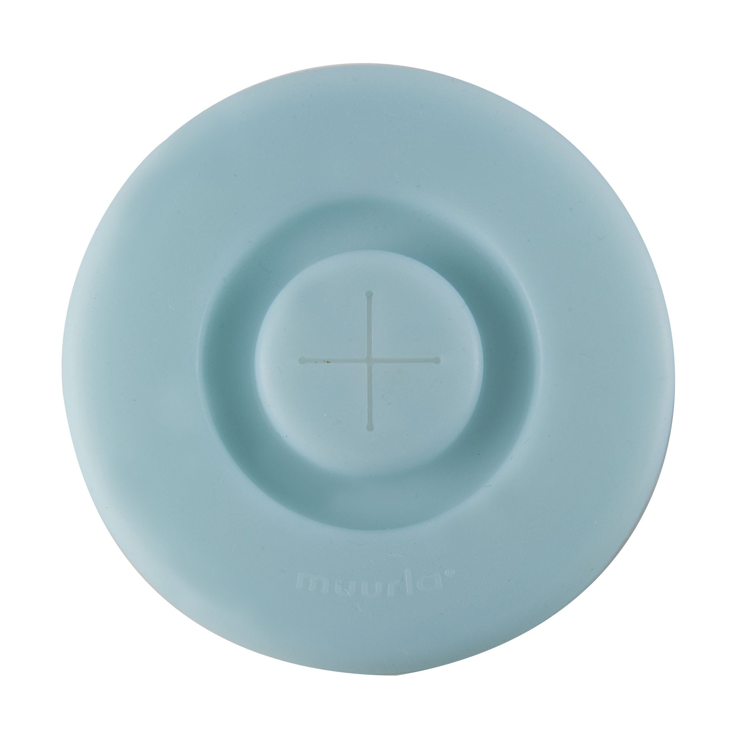 Muurla Silicone Take A Way Silicone Lid With Hole For A Straw, Light Blue