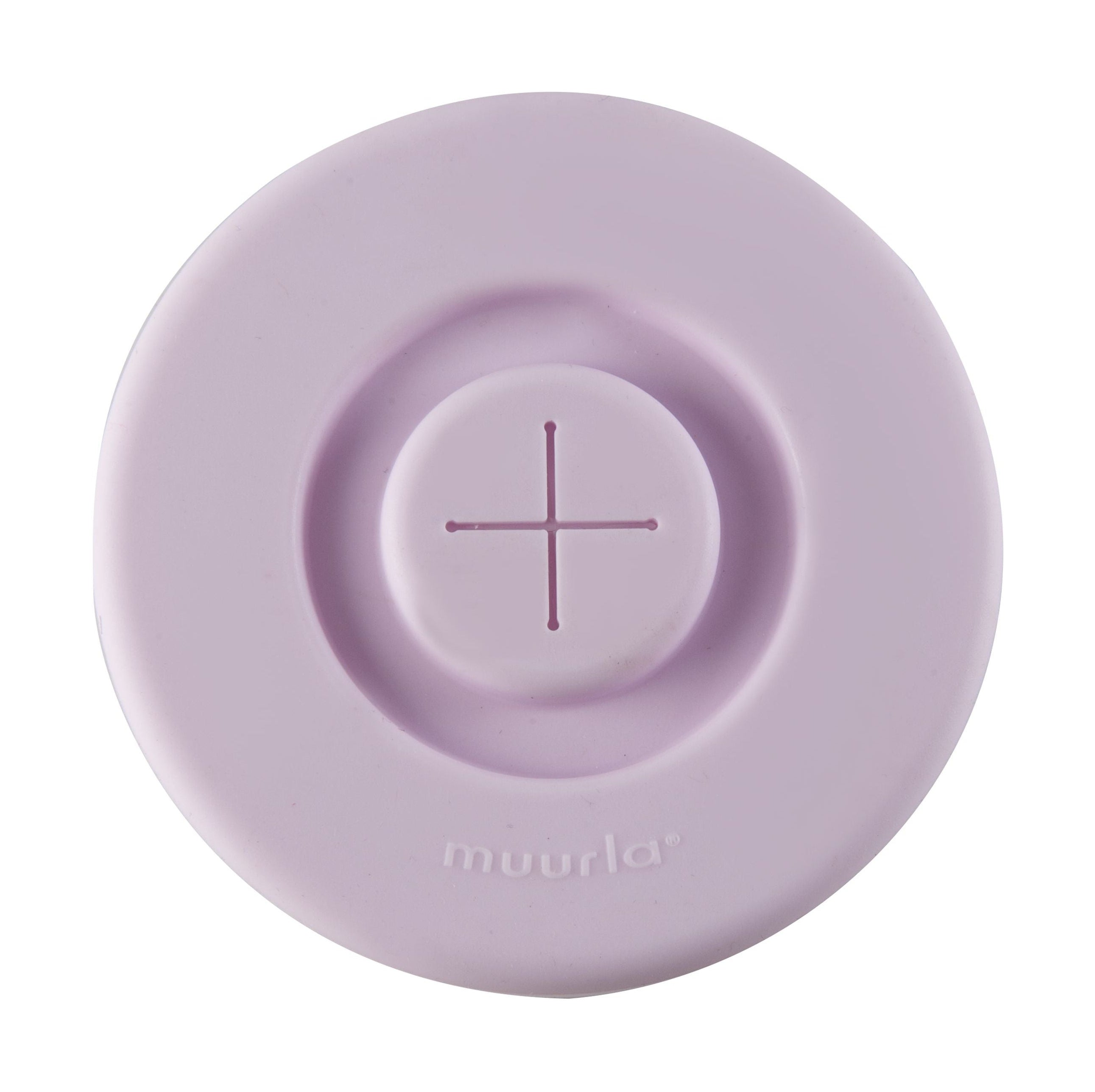 Muurla Silicone Tome una tapa de silicona con agujero para una pajita, rosa claro