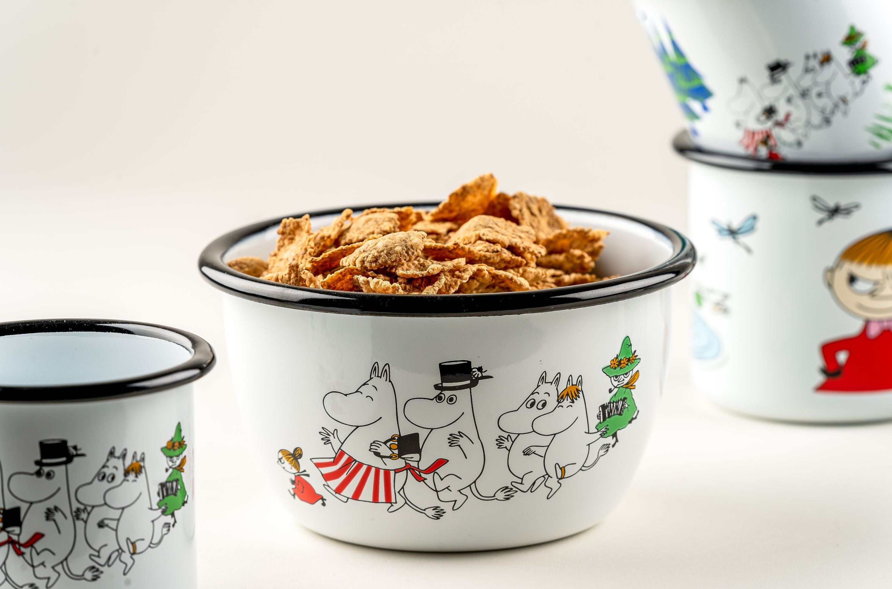 Muurla Moomin Colors Enamel Bowl, Moominvalley