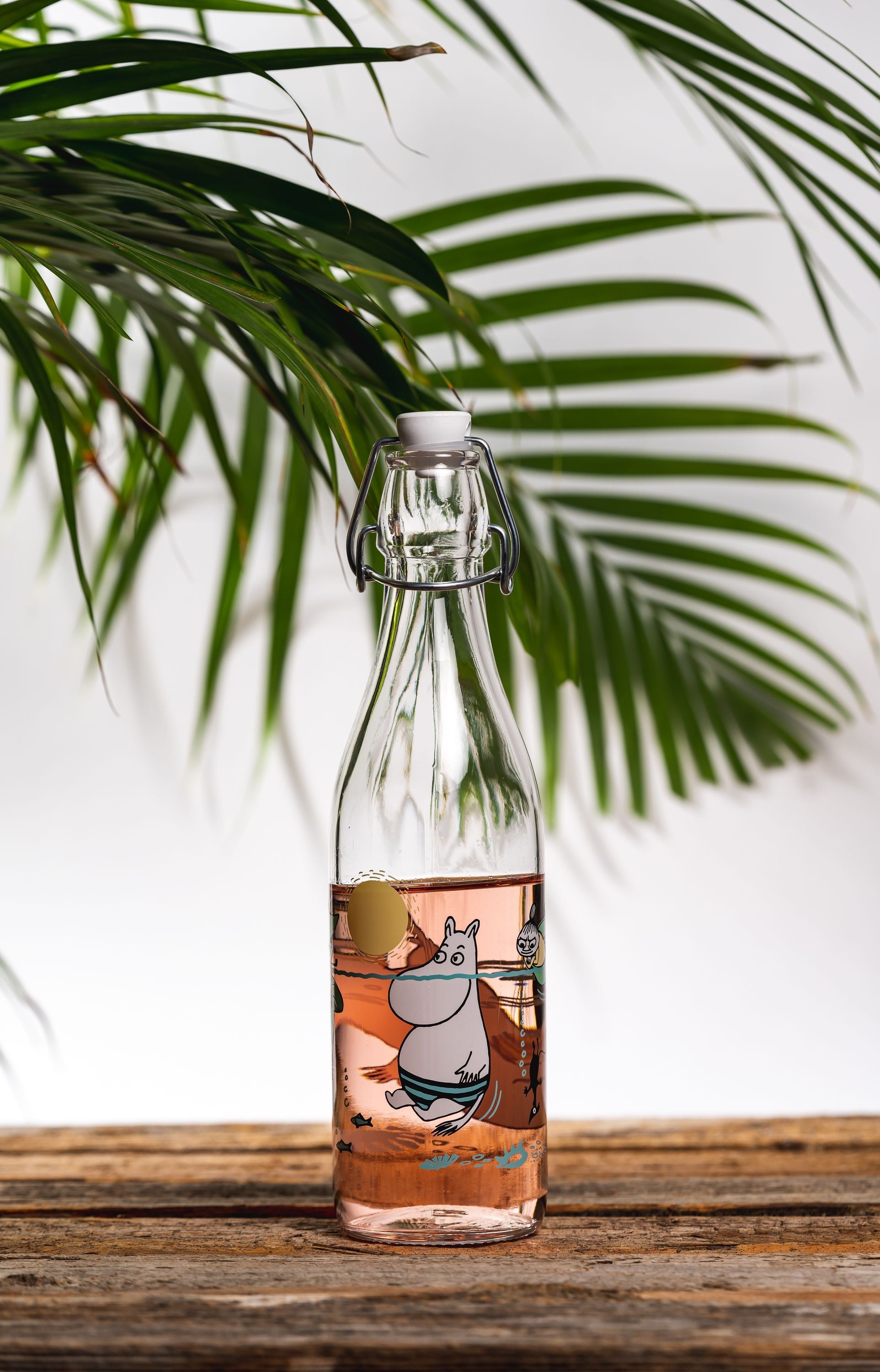 Muurla Moomin Glass Bottle, Fun In The Water