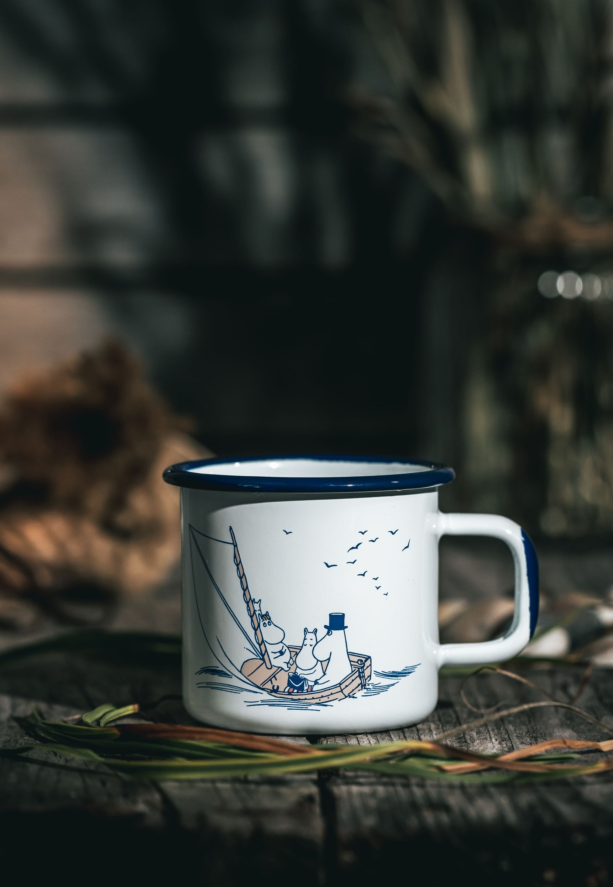 Muurla Moomin Entamel Mug Saiors, blanc