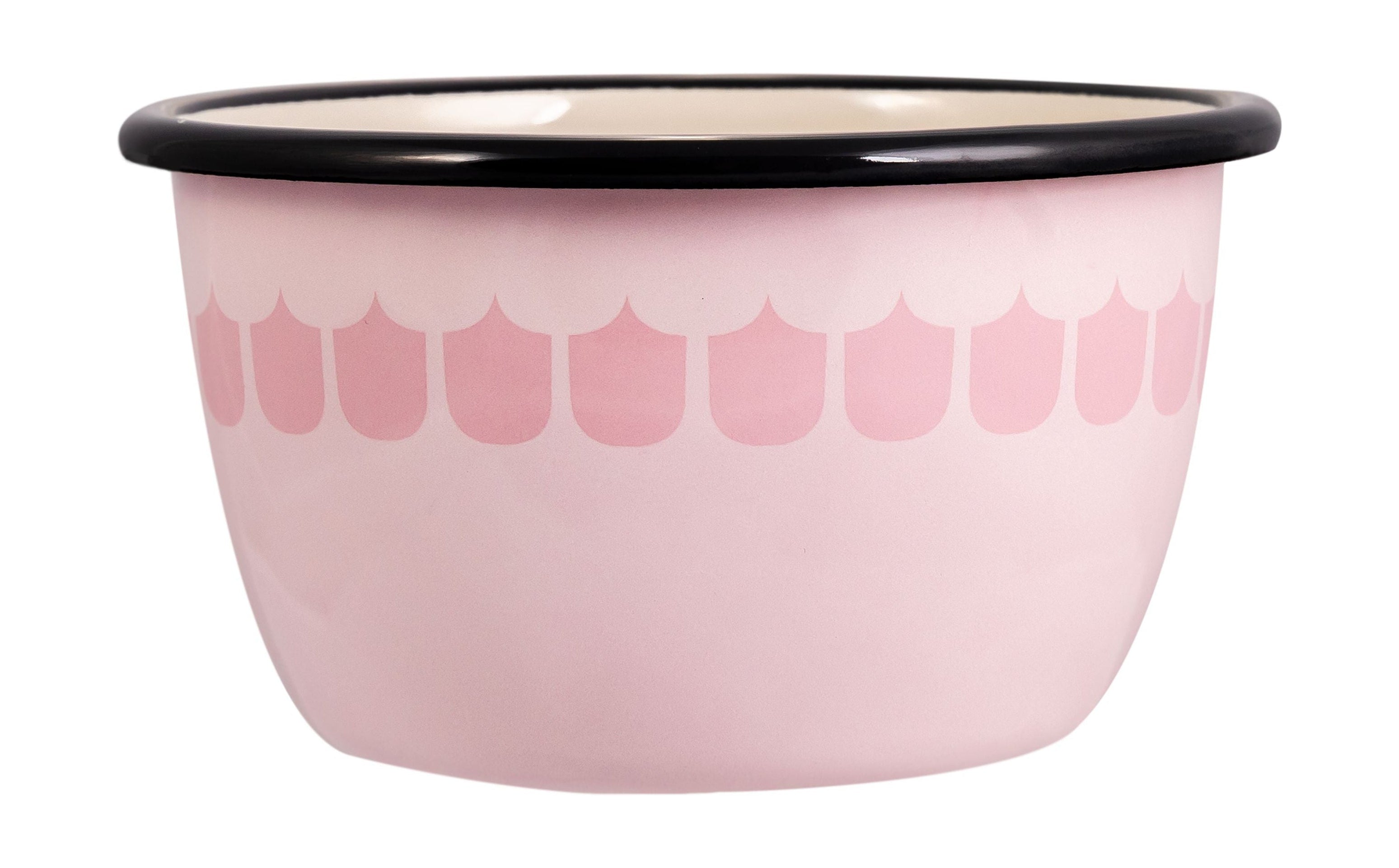 Muurla Vappu Kitchen Enamel Bowl, rosa