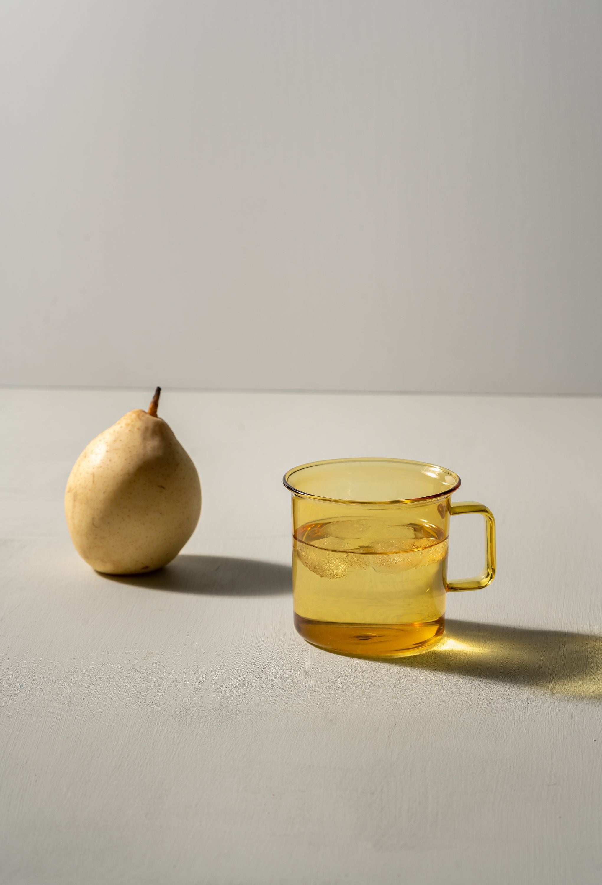 Tasse en verre muurla, jaune