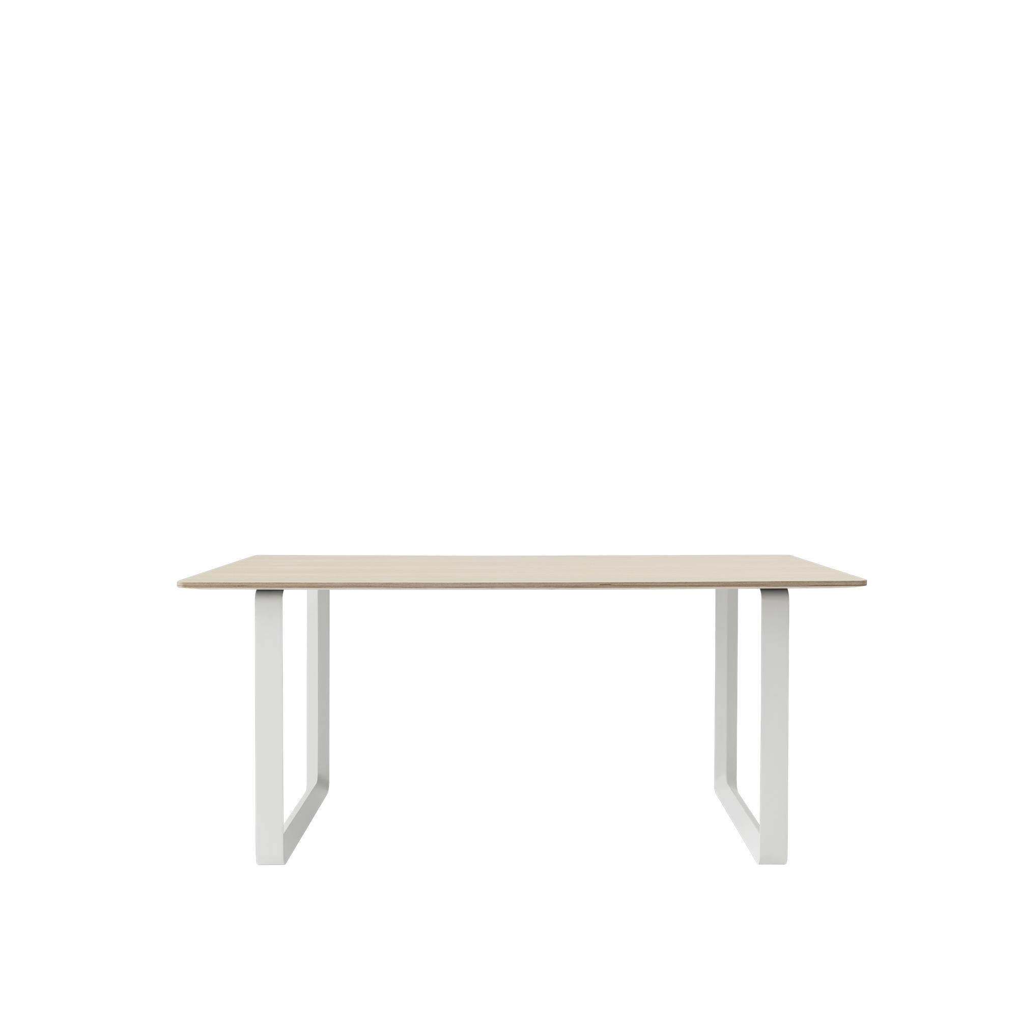 Muuto 70/70 Tabelle/170 x 85 cm/67 x 33,5 "Eichenfurnier/Sperrholz/Weiß