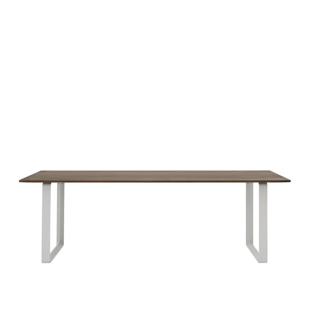 Muuto 70/70 Tabelle 225 x 90 cm, geräucherte Eiche/Grau