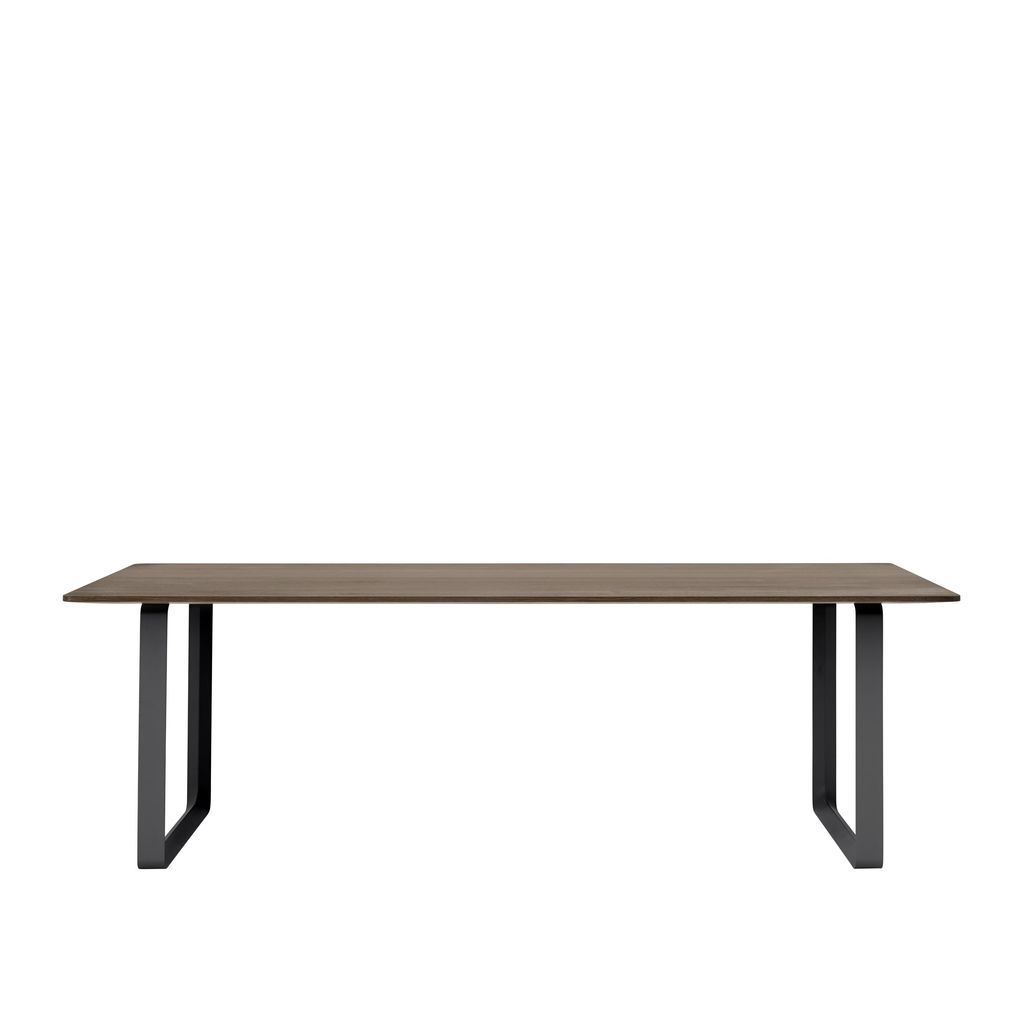 Muuto 70/70 Tabelle 225 x 90 cm, geräucherte Eiche/Schwarz