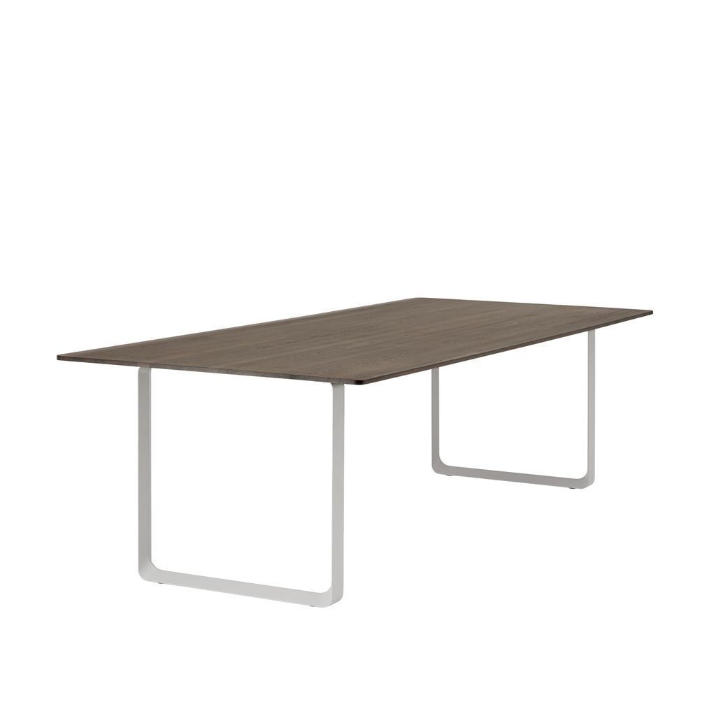 Muuto 70/70 Tabelle 255 x 108 cm, geräucherte Eiche/Grau