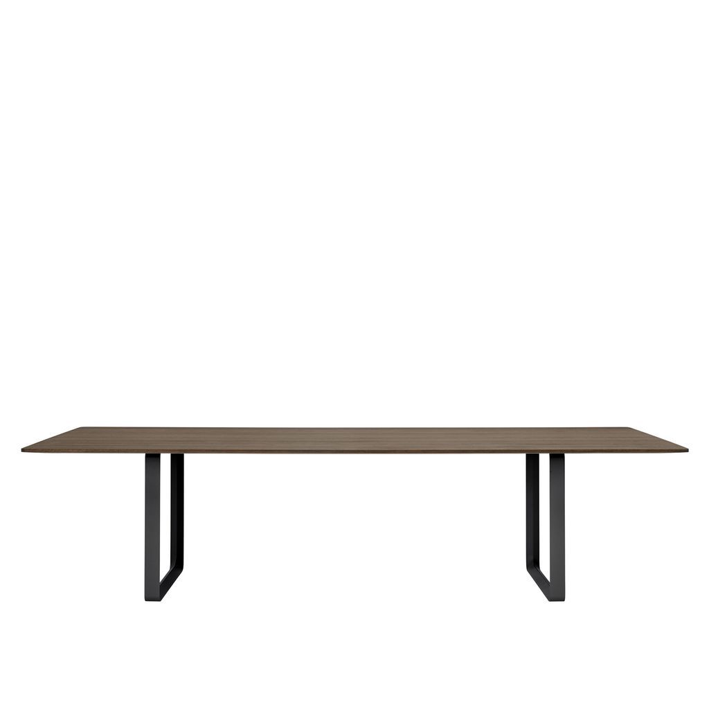 Muuto 70/70 Tabelle 295 x 108 cm, geräucherte Eiche/Schwarz