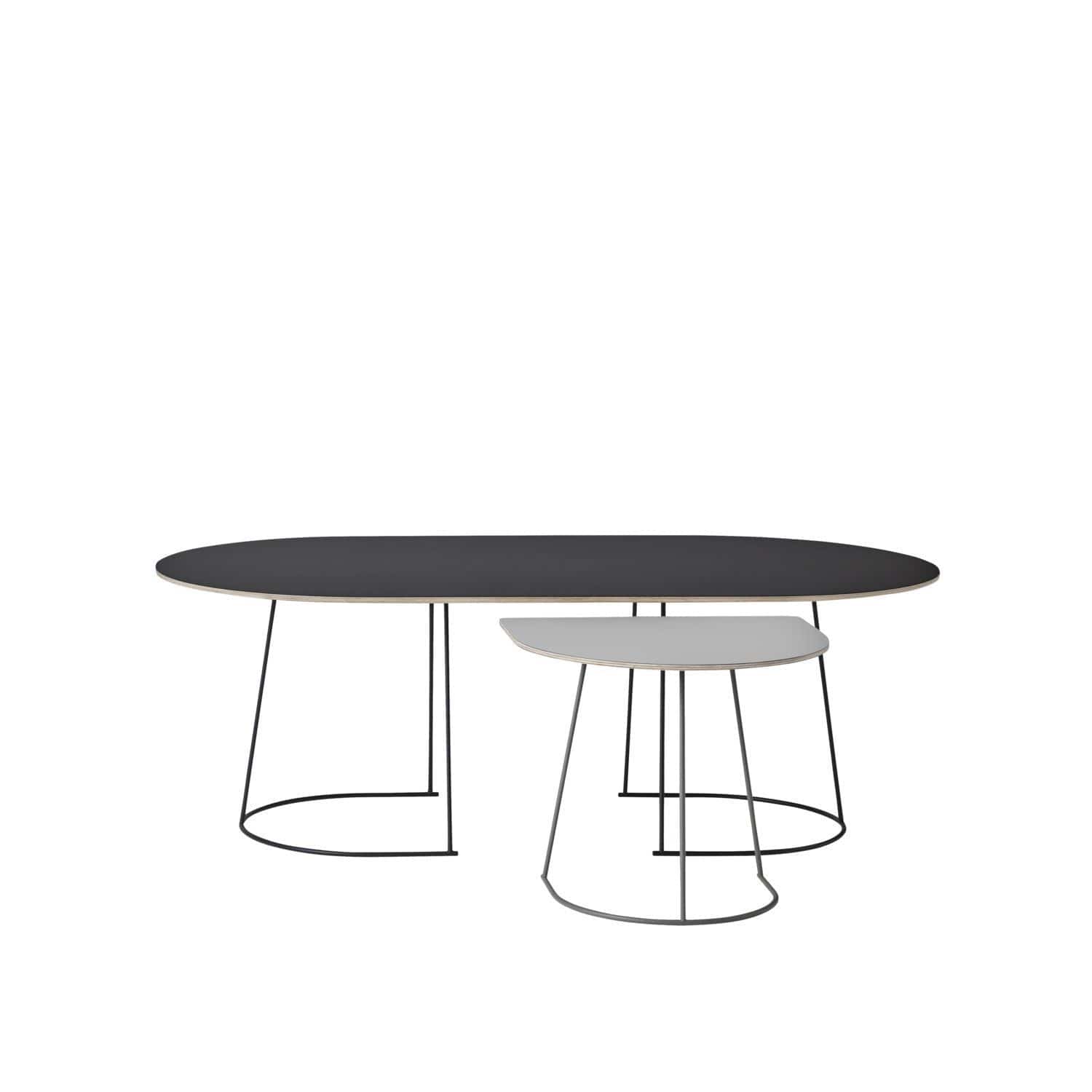 Muuto Airy Coffee Table 120x65 cm, preto