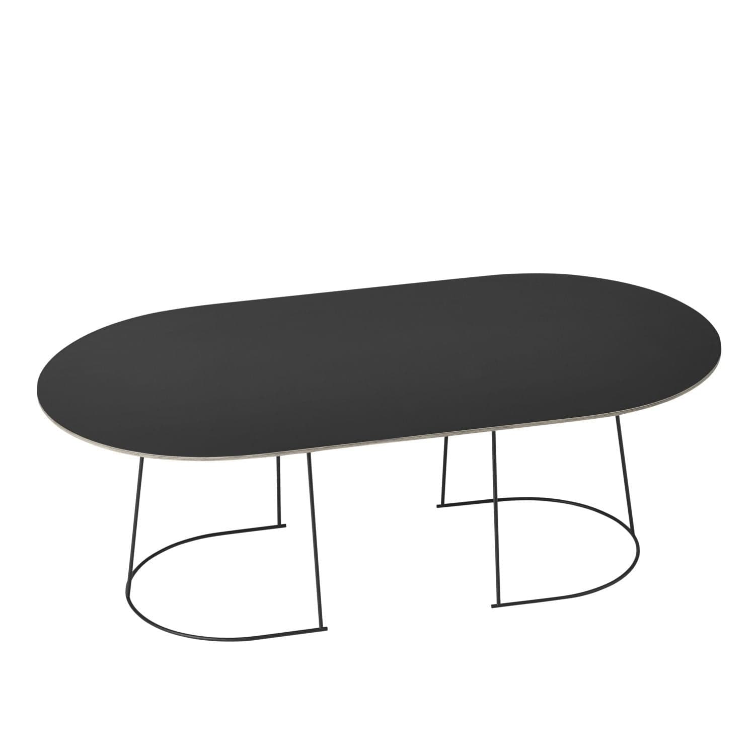 Muuto Airy Coffee Table 120x65 cm, preto