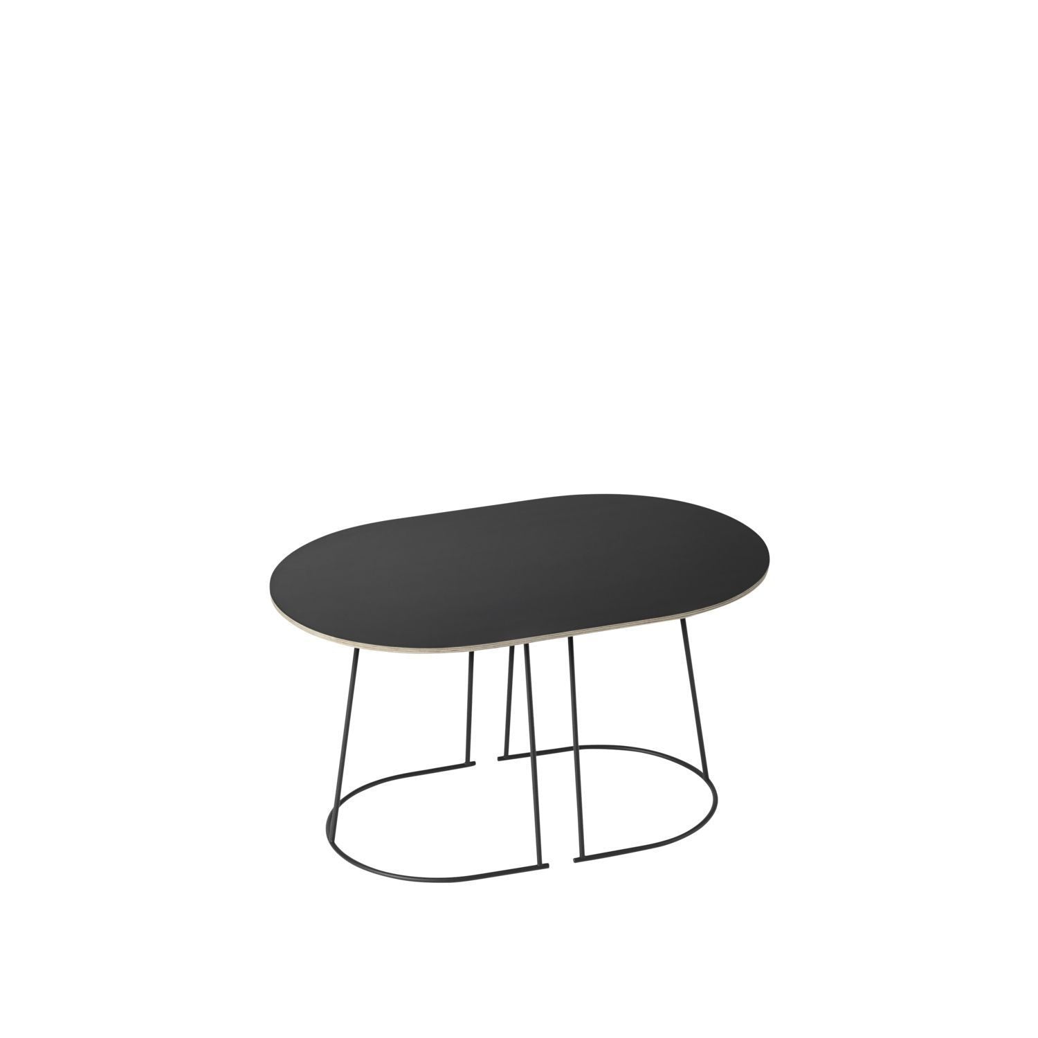 Muuto Airy Coffee Table 68 x44 cm, preto